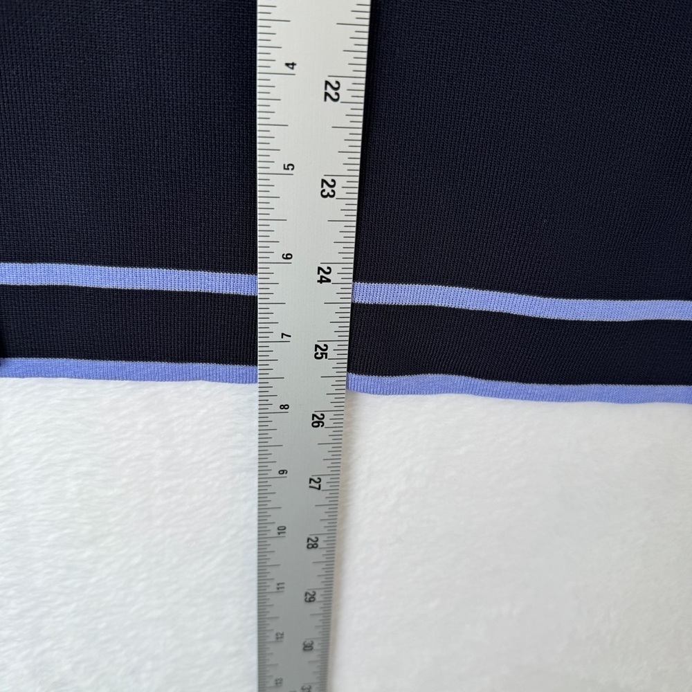Misook Navy Blazer with Lavender Trim - Picture 6 of 7